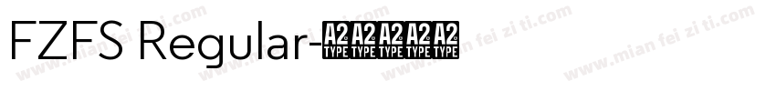 FZFS Regular字体转换